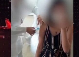 Vídeo flagra momento em que enfermeira aplica vacina contra Covid-19, mas não injeta imunizante em jovem de Patos de Minas