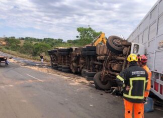 Grave acidente na BR-365 em Patos de Minas mata motorista de carreta