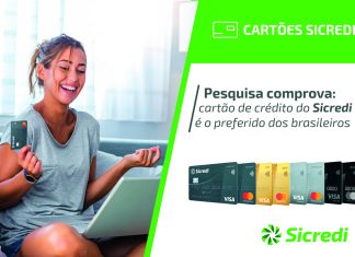 Cartão de crédito do Sicredi é o preferido dos brasileiros