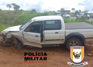Presidente Olegário – Acidente envolvendo quatro veículos deixa um ferido na MGC-354
