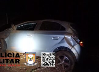 Motorista de Carmo do Paranaíba se assusta com gato na pista da BR-354 e capota veículo