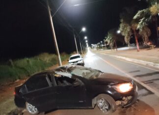 Patrocínio – Roubo termina em capotamento e lesões graves: suspeito é preso no dia seguinte