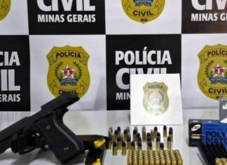 Polícia Civil apreende arma de fogo em Carmo do Paranaíba durante investigação relacionada a caso de violência doméstica