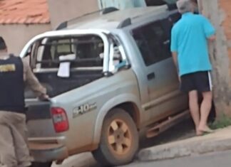 Militar da Reserva perde controle direcional de caminhonete e invade casa; em Presidente Olegário