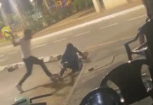Briga em bar na cidade de Patos de Minas termina com homem agredido a socos e golpeado com garrafa
