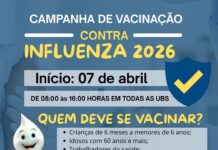 Campanha contra a gripe começa no dia 7 de abril em Carmo do Paranaíba