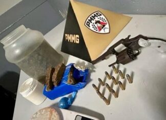 Patos de Minas – Homem é preso com arma carregada e grande quantidade de drogas no bairro Nossa Senhora de Fátima