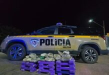 Dois homens são presos com grande grande quantidade de drogas, após fugir de abordagem policial na BR-365