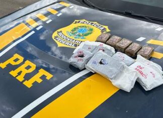 Patos de Minas – Passageira é presa com grande quantidade de cocaína pura em ônibus interestadual, durante fiscalização da PRF