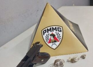 Casal é suspeito de sair armado à procura de ladrão em Patos de Minas portando arma furtada