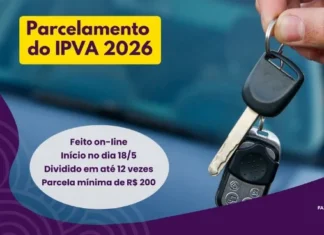 IPVA 2026 vencido poderá ser dividido em até 12 parcelas em Minas