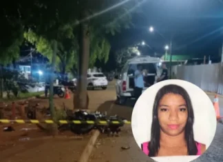 Mulher que estava em garupa de motocicleta morre em acidente no bairro Sebastião Amorim em Patos de Minas