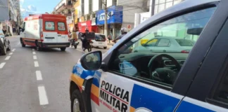 Idosa é atropelada por caminhão em Patos de Minas ao atravessar rua no centro da cidade