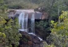 Presidente Olegário – Homem sofre queda na Cachoeira da Taboca e fica ferido