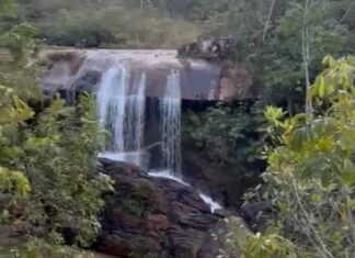 Presidente Olegário – Homem sofre queda na Cachoeira da Taboca e fica ferido