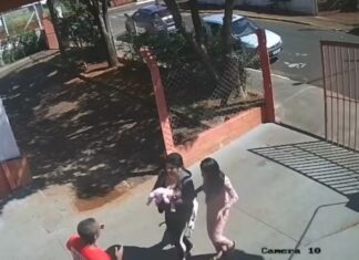 VÍDEO: Mãe chega em desespero a quartel e bebê é salvo por bombeiro