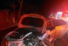 Homem morre em grave acidente envolvendo três veículos na BR-352, entre Carmo do Paranaíba e Lagoa Formosa