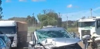 URGENTE: Acidente deixa duas pessoas feridas na BR-352 entre Patos de Minas e Lagoa Formosa