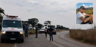 Jovem motociclista morre em grave acidente na estrada entre Lagoa Formosa e Monjolinho de Minas