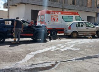 Colisão entre veículos deixa pelo menos um ferido em Carmo do Paranaíba