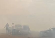 Seis pessoas ficam feridas em acidente provocado por incêndio na BR-354 entre São Gotardo e Rio Paranaíba