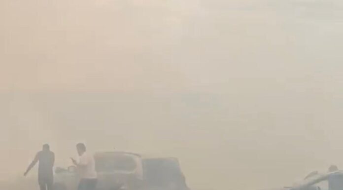 Seis pessoas ficam feridas em acidente provocado por incêndio na BR-354 entre São Gotardo e Rio Paranaíba