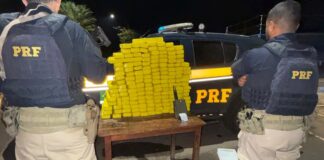 PRF de Patos de Minas apreende mais de 200 quilos de maconha em duas ações que ocorreram simultaneamente na BR-365 e prende três suspeitos