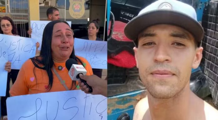 “Eu quero o meu filho vivo ou morto”: família faz manifestação por jovem ferido e sequestrado, veja vídeo