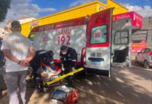 Carmo do Paranaíba – Atuação rápida do Samu garante socorro a motociclista ferido em acidente no centro da cidade