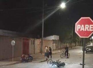 Carmo do Paranaíba – Motociclista fica gravemente ferido em acidente; motorista é preso por embriaguez; VEJA VÍDEO