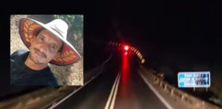 Morador da zona rural de Lagoa Formosa morre atropelado na BR-354, próximo à ponte sobre o Córrego Babilônia