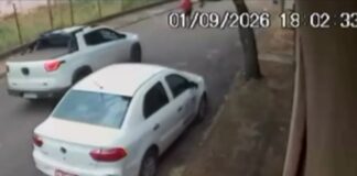 Câmera flagra atropelamento fatal em Carmo do Paranaíba