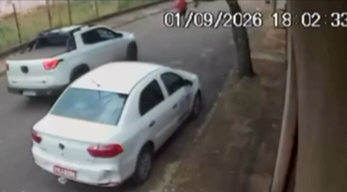 Câmera flagra atropelamento fatal em Carmo do Paranaíba